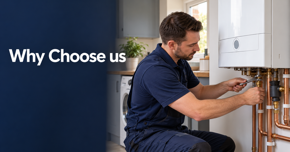 Nexa Heating engineer at a customer’s door
